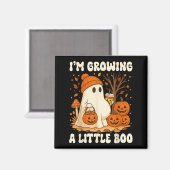 Halloween Zwangerschapsaankondiging Ik Groei Een L Magneet (Voorkant / Achterkant)