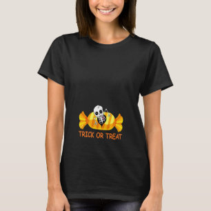 Halloween Zwangerschapsshirt Verwachtend Skelet Ba T-shirt