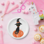 Halloween zwart Bord kattenpapier (Feest)