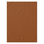 Halloween zwart en Sinaasappel geruit Tafelkleed (Voorkant)