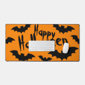 Halloween zwart en sinaasappel spooky vleermuizen  bureaumat (Keyboard & Muis)