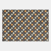  Halloween zwart en Sinaasappel verdrietig Inpakpapier Vel (Voorkant 3)