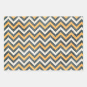  Halloween zwart en Sinaasappel verdrietig Inpakpapier Vel (Voorkant 2)