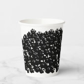 Halloween zwart en wit Skulls stapel spooky Papieren Bekers (Links)