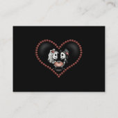 Halloween Zwart & Grijs Rode Rozen BLANK Place Car Plaatskaartje (Achterkant)