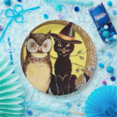 Halloween zwart kattenuil feest Papieren Bordje (Feest)
