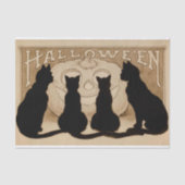  Halloween zwart kattepartijweefsel Tissuepapier (Voorkant)