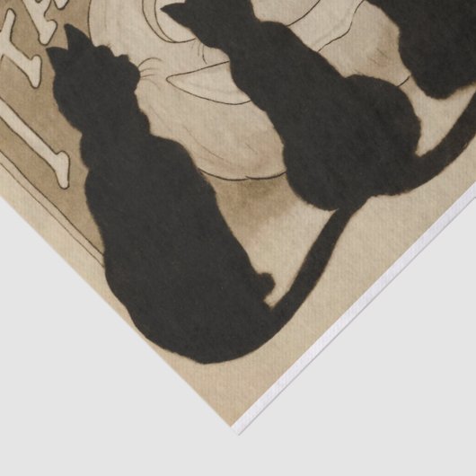  Halloween zwart kattepartijweefsel Tissuepapier (Detail)