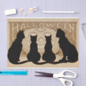 Halloween zwart kattepartijweefsel Tissuepapier (Craft)
