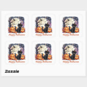 Halloween Zwart Kitten Sticker (Vel)