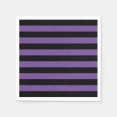 Halloween zwart paars strempapier servet (Voorkant)