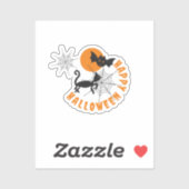 Halloween Zwart & Sinaasappel Custom-Cut Vinyl Sti Sticker (Vel)