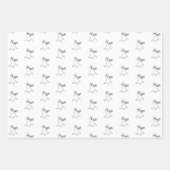 Halloween zwart sinaasappel wit zwart kattengeest inpakpapier vel (Voorkant 2)