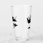 Halloween zwart vleermuizen cool spooky glas (Links)