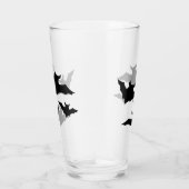 Halloween zwart vleermuizen cool spooky glas (Rechts)