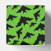 Halloween zwart vleermuizen groen cool spooky patr bedankdoosjes (Bovenkant)