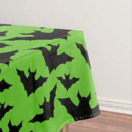 Halloween zwart vleermuizen groen cool spooky patr tafelkleed