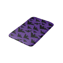 Halloween zwart vleermuizen paarse cool spooky pat badmat