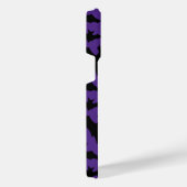 Halloween zwart vleermuizen paarse cool spooky pat iPhone hoesje (Rechterkant)