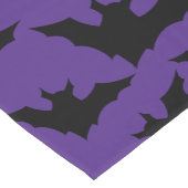 Halloween zwart vleermuizen paarse cool spooky pat korte tafelloper (Hoek)