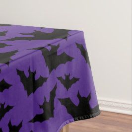 Halloween zwart vleermuizen paarse cool spooky pat tafelkleed