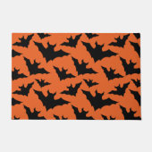 Halloween zwart vleermuizen sinaasappel cool spook deurmat (Voorkant)