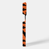 Halloween zwart vleermuizen sinaasappel cool spook iPhone hoesje (Rechterkant)