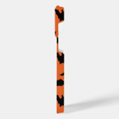 Halloween zwart vleermuizen sinaasappel cool spook iPhone hoesje (Linkerkant)
