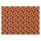 Halloween zwart vleermuizen sinaasappel cool spook tafelkleed (Voorkant (Horizontaal))