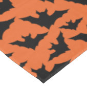 Halloween zwart vleermuizen sinaasappel cool spook tafelkleed (Gekanteld)