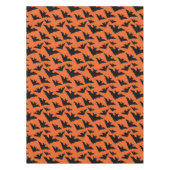 Halloween zwart vleermuizen sinaasappel cool spook tafelkleed (Voorkant)