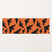 Halloween zwart vleermuizen sinaasappel cool spook yogamat (Voorkant (horizontaal))