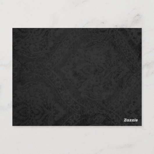 Halloween Zwart Wit Gothic Spider Tafelnummer (Achterkant)