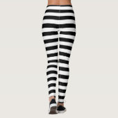 Halloween Zwart & Wit Kostuum Leggings (Achterkant)