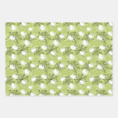 Halloween Zwart Wit Spin & Spin Webpatroon Inpakpapier Vel (Voorkant 3)