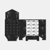 Halloween zwart-wit traktatieboxen voor kinderen bedankdoosjes (Uitgevouwen)