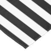 Halloween zwart-witte strepen tafelkleed (Gekanteld)