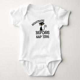 Halloween Zwarte Kat Baby Fijne Jersey T-Shirt