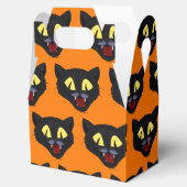Halloween Zwarte Kat Bedankdoosjes (Geopend)