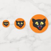 Halloween Zwarte Kat Confetti (Voorkanten)