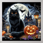 Halloween Zwarte Kat Decoratie Thuis  (Voorkant)
