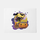 Halloween zwarte kat deurmat (Voorkant)