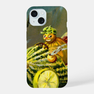 Halloween zwarte kat en heks iPhone 15 Case