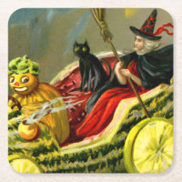  Halloween zwarte kat en heks
