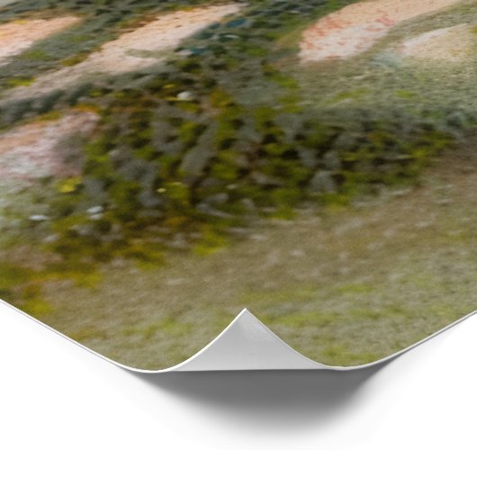 Halloween zwarte kat en heks Poster (Hoek)