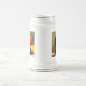 Halloween zwarte kat en pompoenen Bierpul (Center)