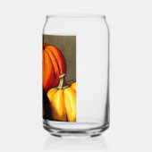  Halloween zwarte kat en pompoenen Blikvorm Glas (Links)