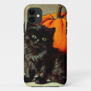  Halloween zwarte kat en pompoenen Case-Mate iPhone Case