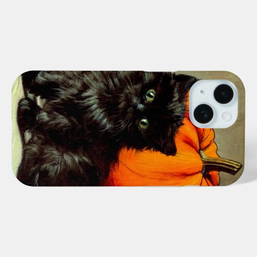 Halloween zwarte kat en pompoenen Case-Mate iPhone Case (Achterkant (horizontaal))