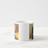  Halloween zwarte kat en pompoenen Espresso Kop (Voorkant)